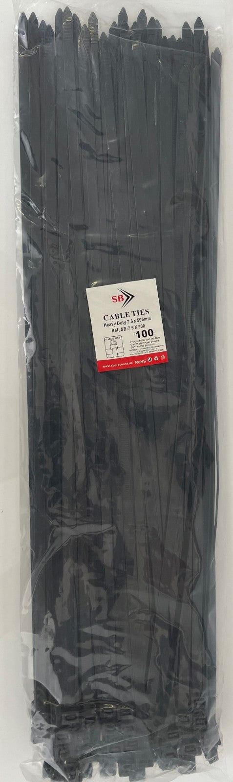 400tlg EXTREM Schwerlast Kabelbinder Set 7,6 & 9,0 mm UV-beständig Heavy Duty