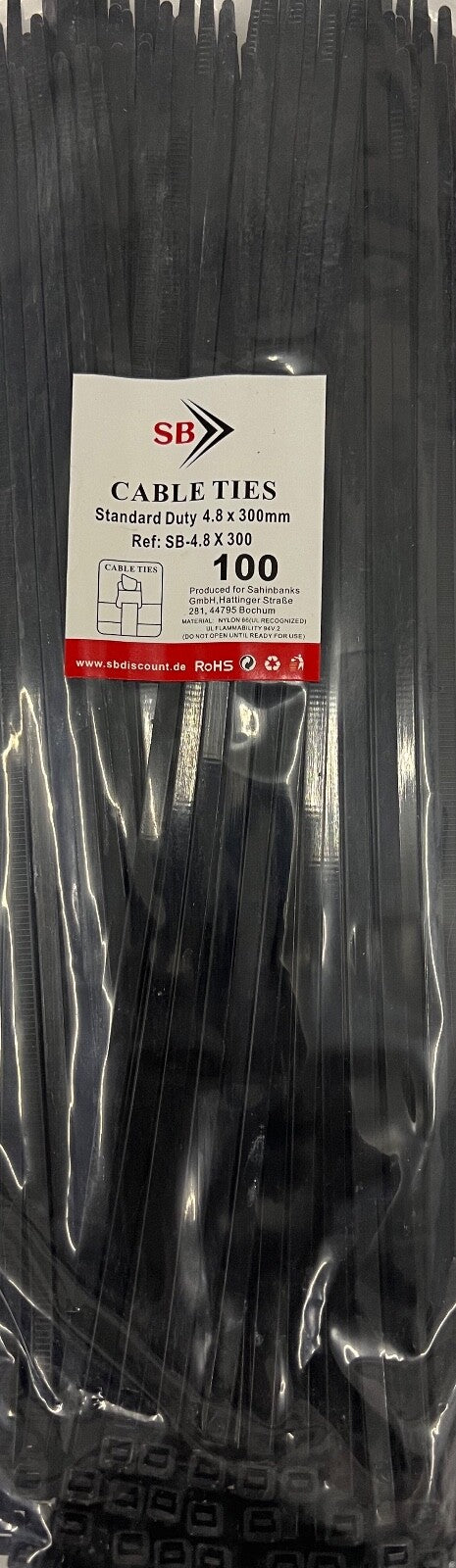 1000tlg KABELBINDER Sortiment 2,5/3,6/4,8mm x 10/15/20/30cm Industriequalität