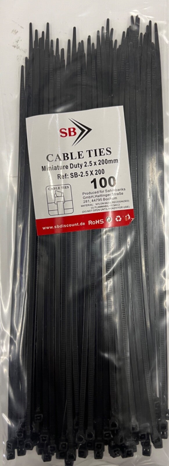 1000tlg KABELBINDER Sortiment 2,5/3,6/4,8mm x 10/15/20/30cm Industriequalität