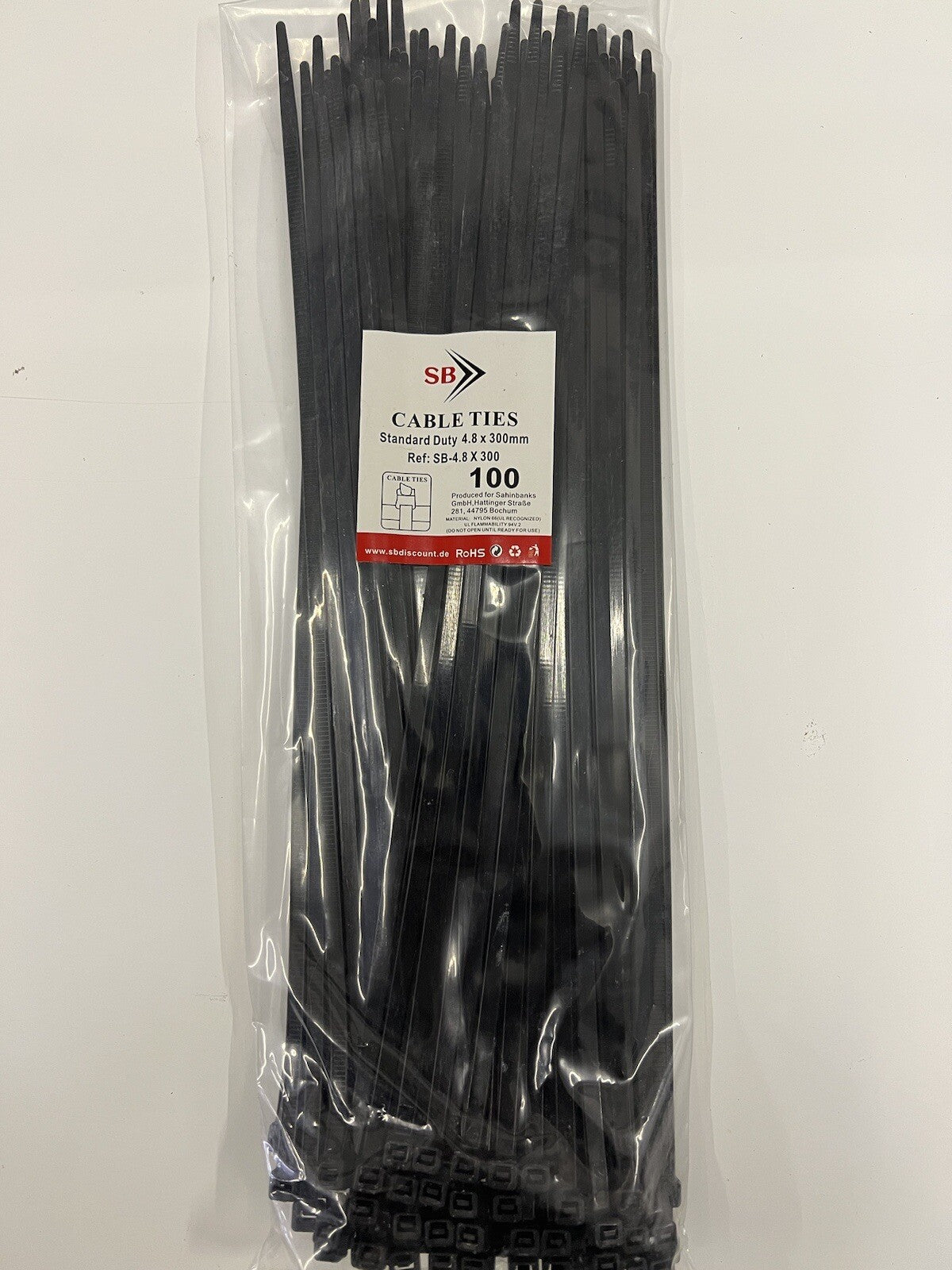 400tlg KABELBINDER Sortiment Set Industriequalität schwarz 3,6/4,8mm x 20/30cm