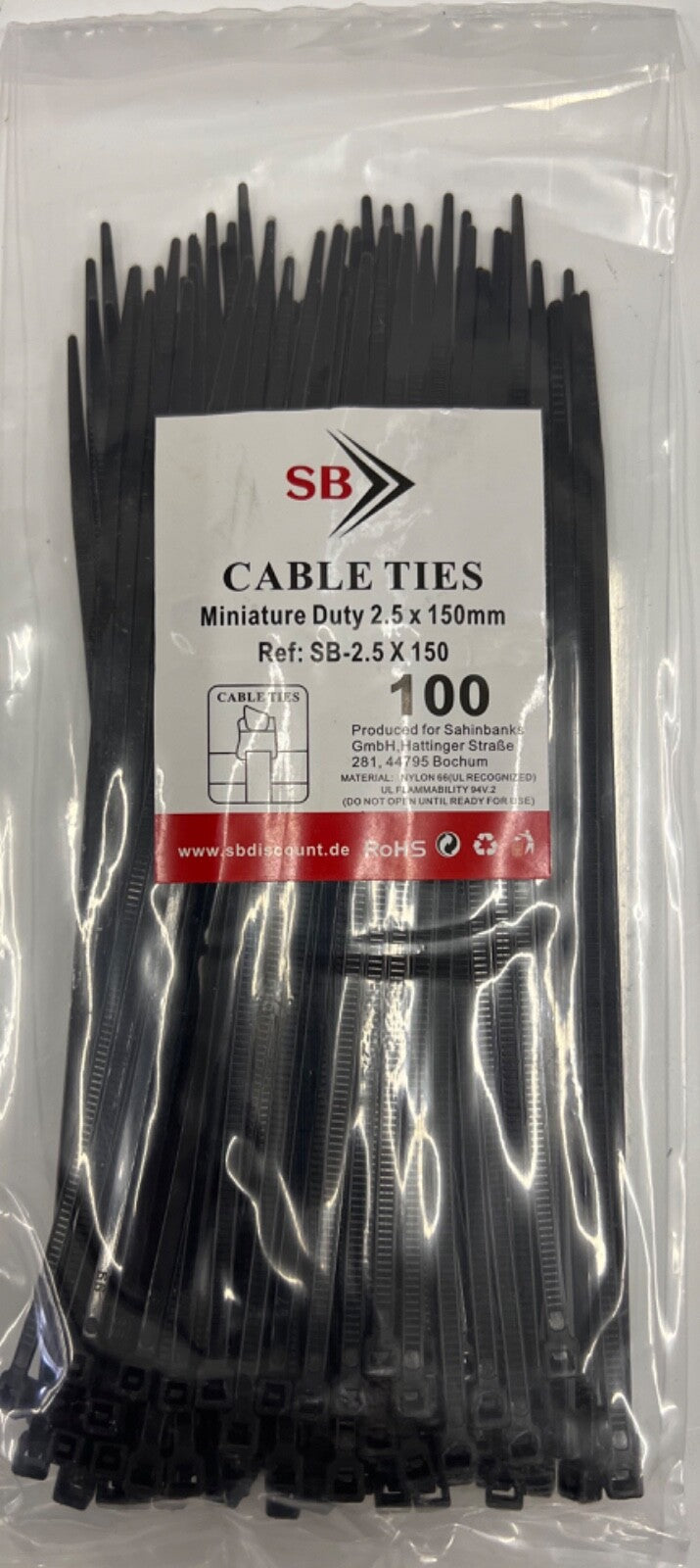 1000tlg KABELBINDER Sortiment 2,5/3,6/4,8mm x 10/15/20/30cm Industriequalität