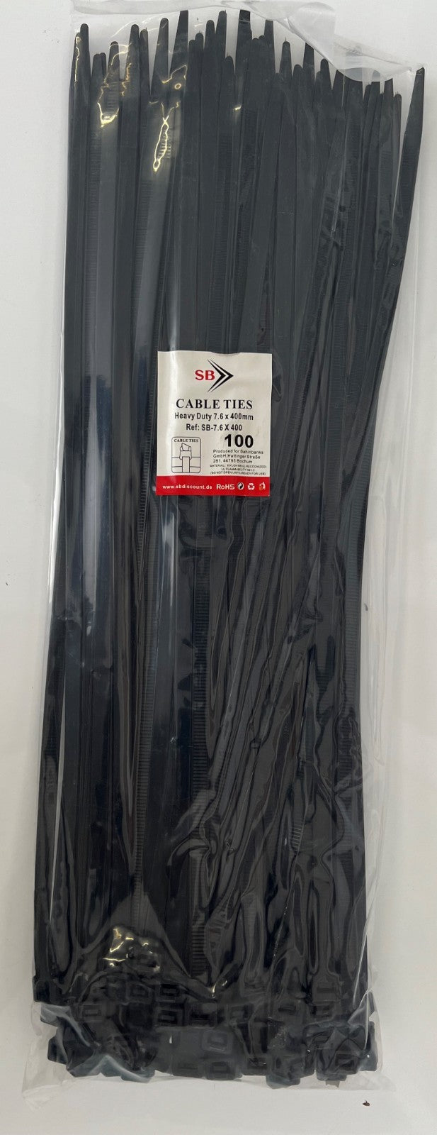 400tlg EXTREM Schwerlast Kabelbinder Set 7,6 & 9,0 mm UV-beständig Heavy Duty