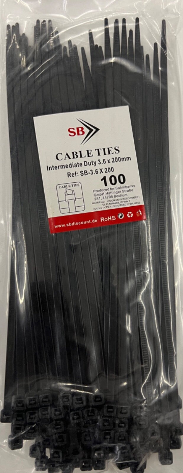 1000tlg KABELBINDER Sortiment 2,5/3,6/4,8mm x 10/15/20/30cm Industriequalität