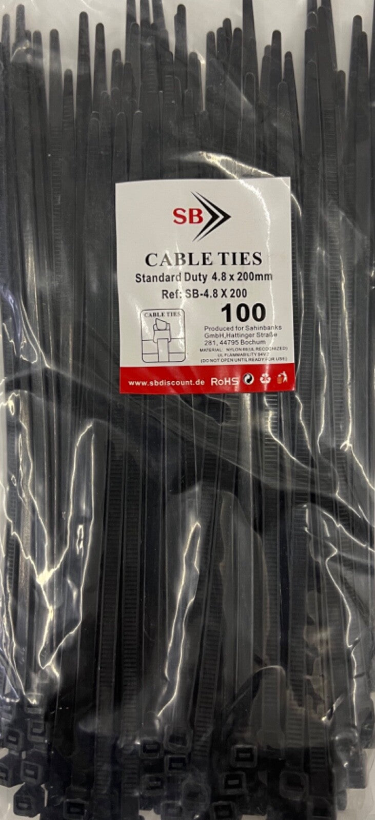 1000tlg KABELBINDER Sortiment 2,5/3,6/4,8mm x 10/15/20/30cm Industriequalität