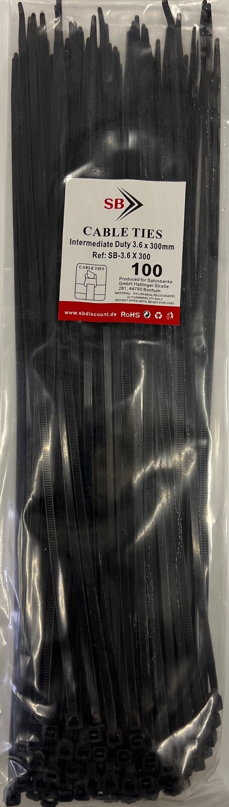 1000tlg KABELBINDER Sortiment 2,5/3,6/4,8mm x 10/15/20/30cm Industriequalität