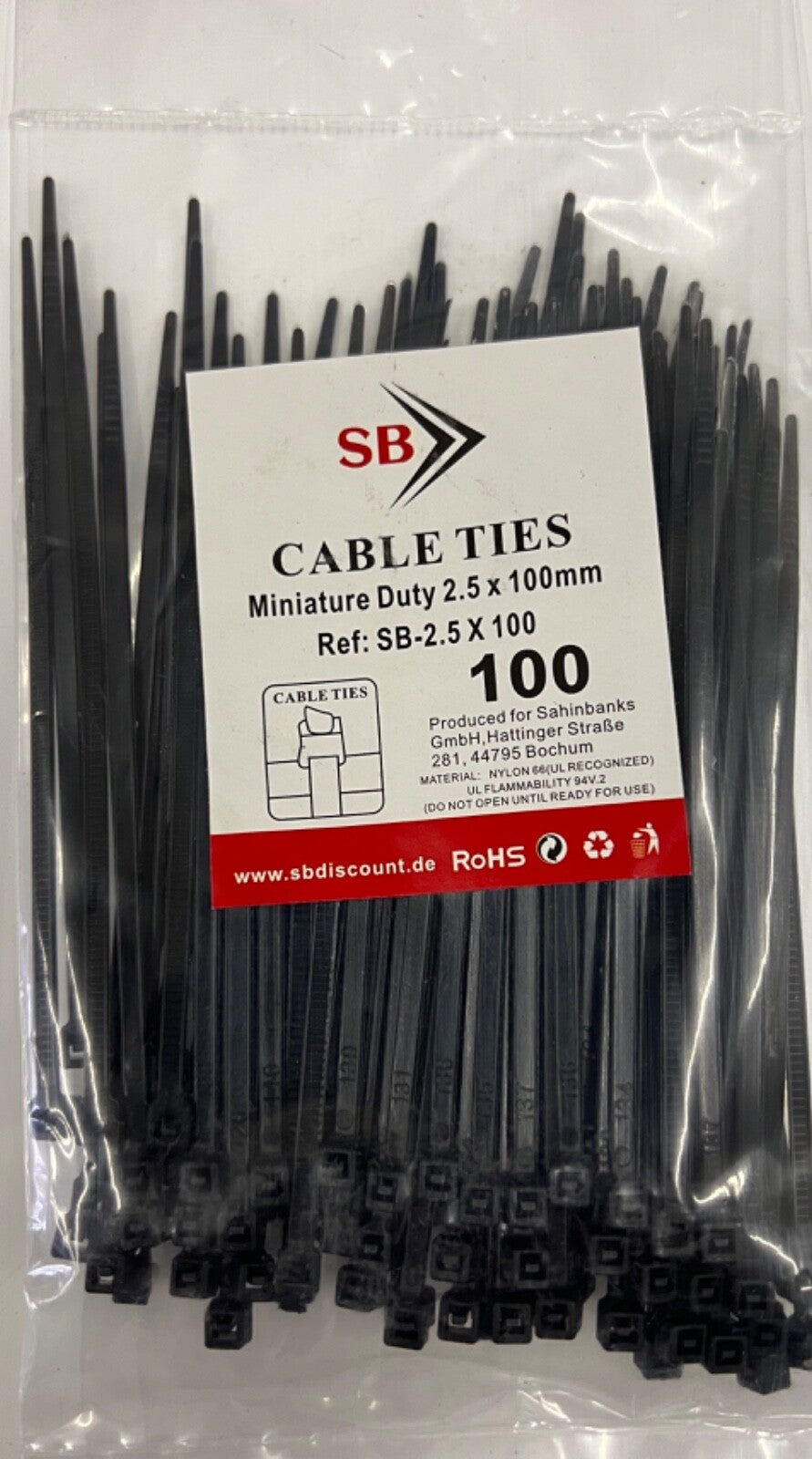 1000tlg KABELBINDER Sortiment 2,5/3,6/4,8mm x 10/15/20/30cm Industriequalität