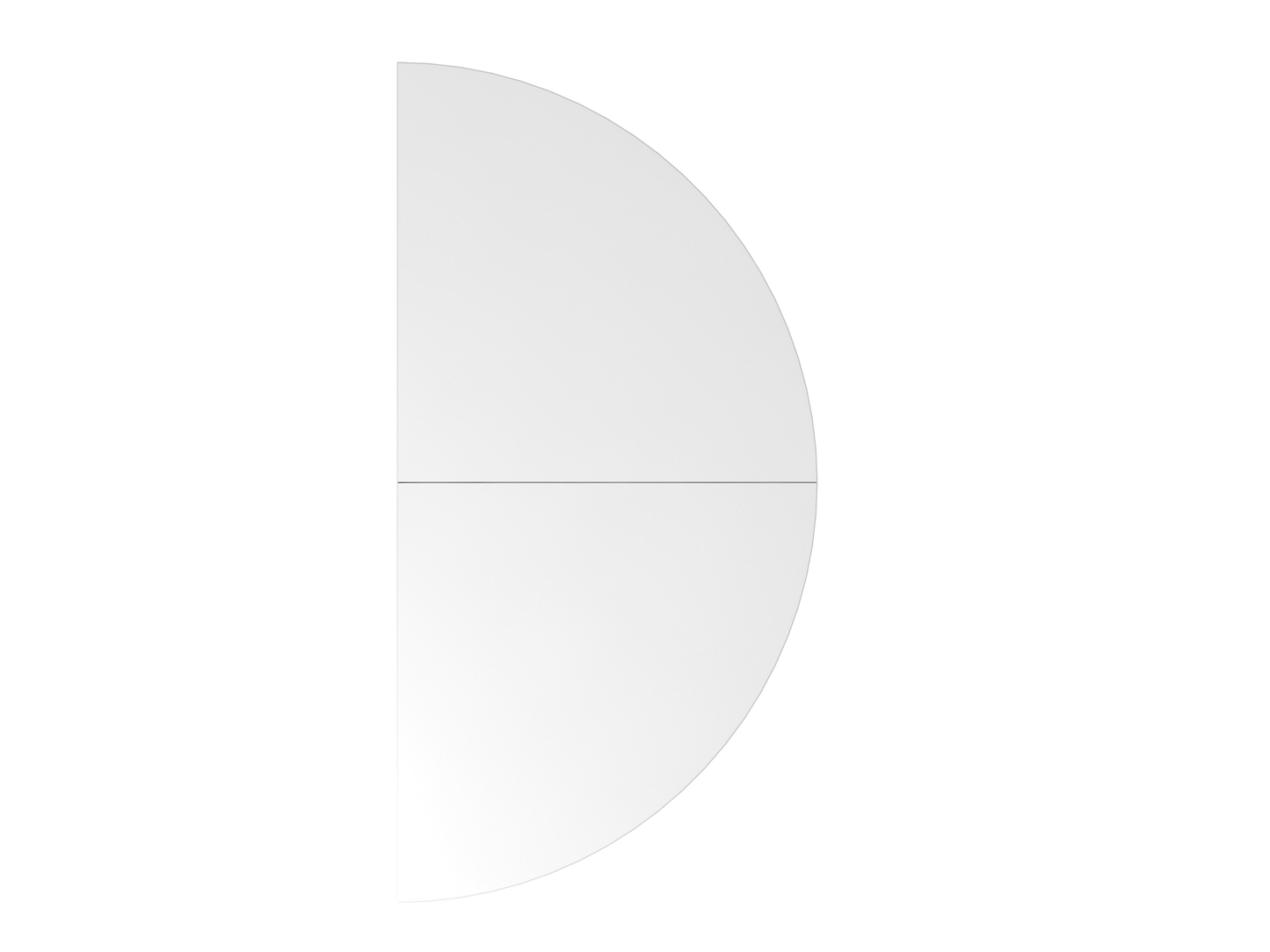 Anbautisch 2xViertelkreis JA160, 160 x 80 cm