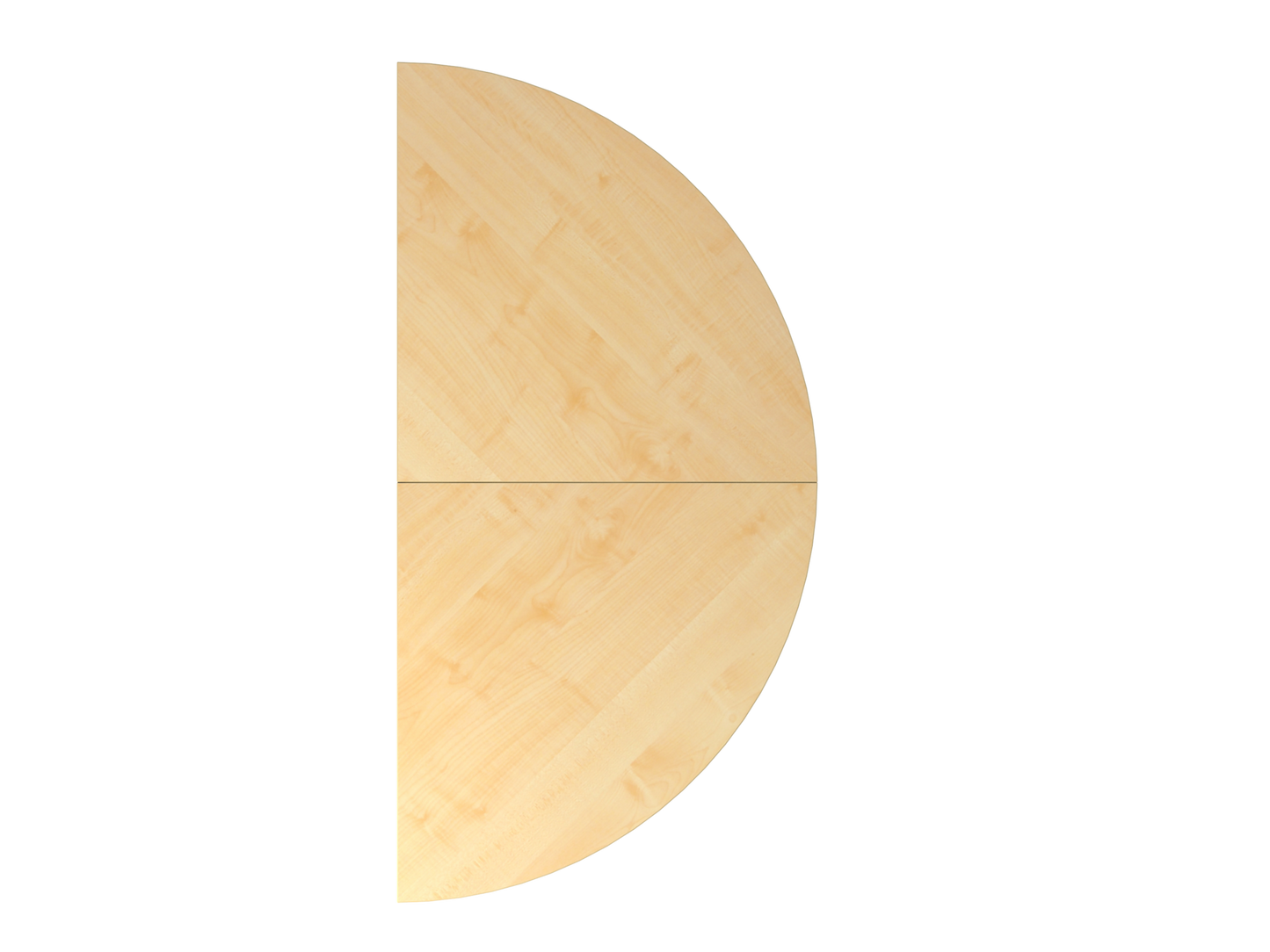 Anbautisch 2xViertelkreis QA160, 160 x 80 cm