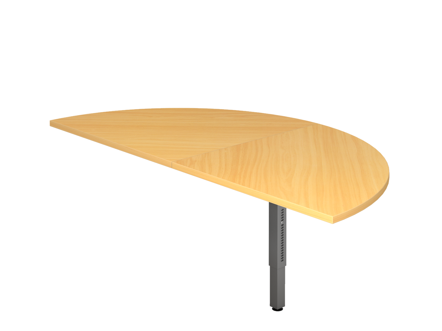 Anbautisch 2xViertelkreis RA160, 160 x 80 cm