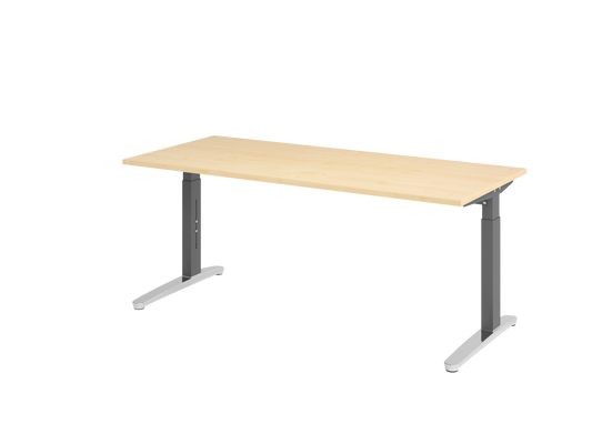 Schreibtisch XB19 C-Fuß 180x80cm