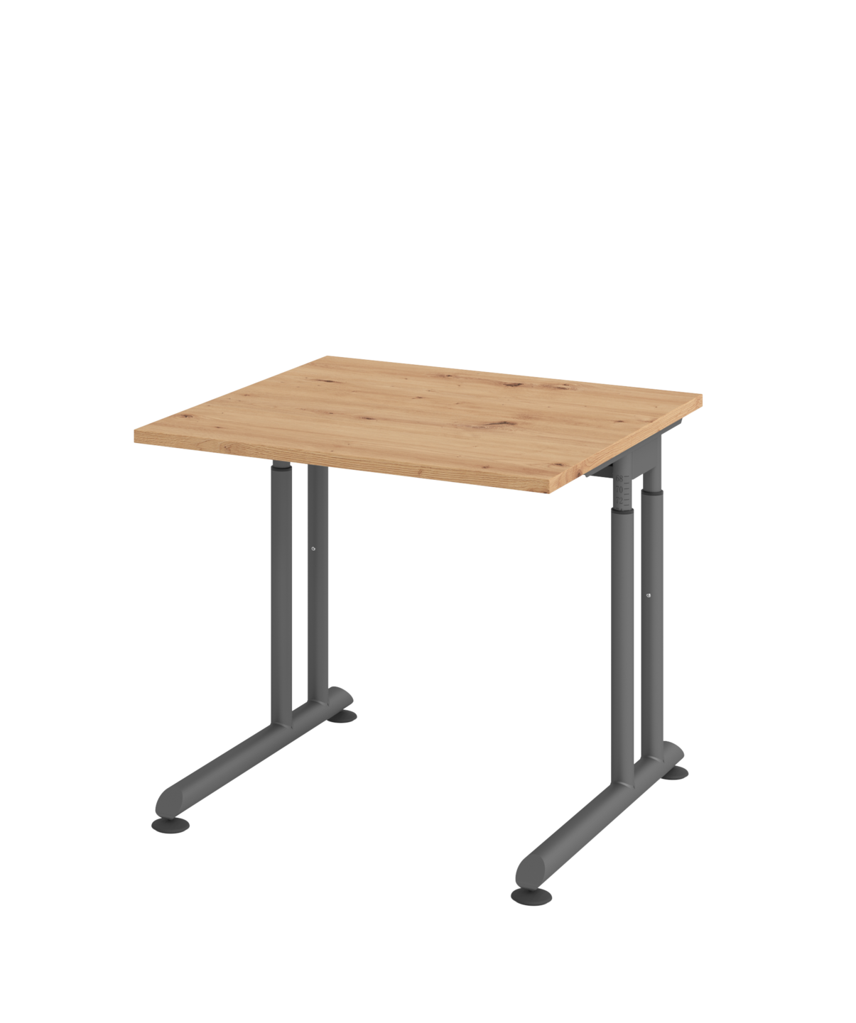 Schreibtisch ZS08 C-Fuß 80x80cm