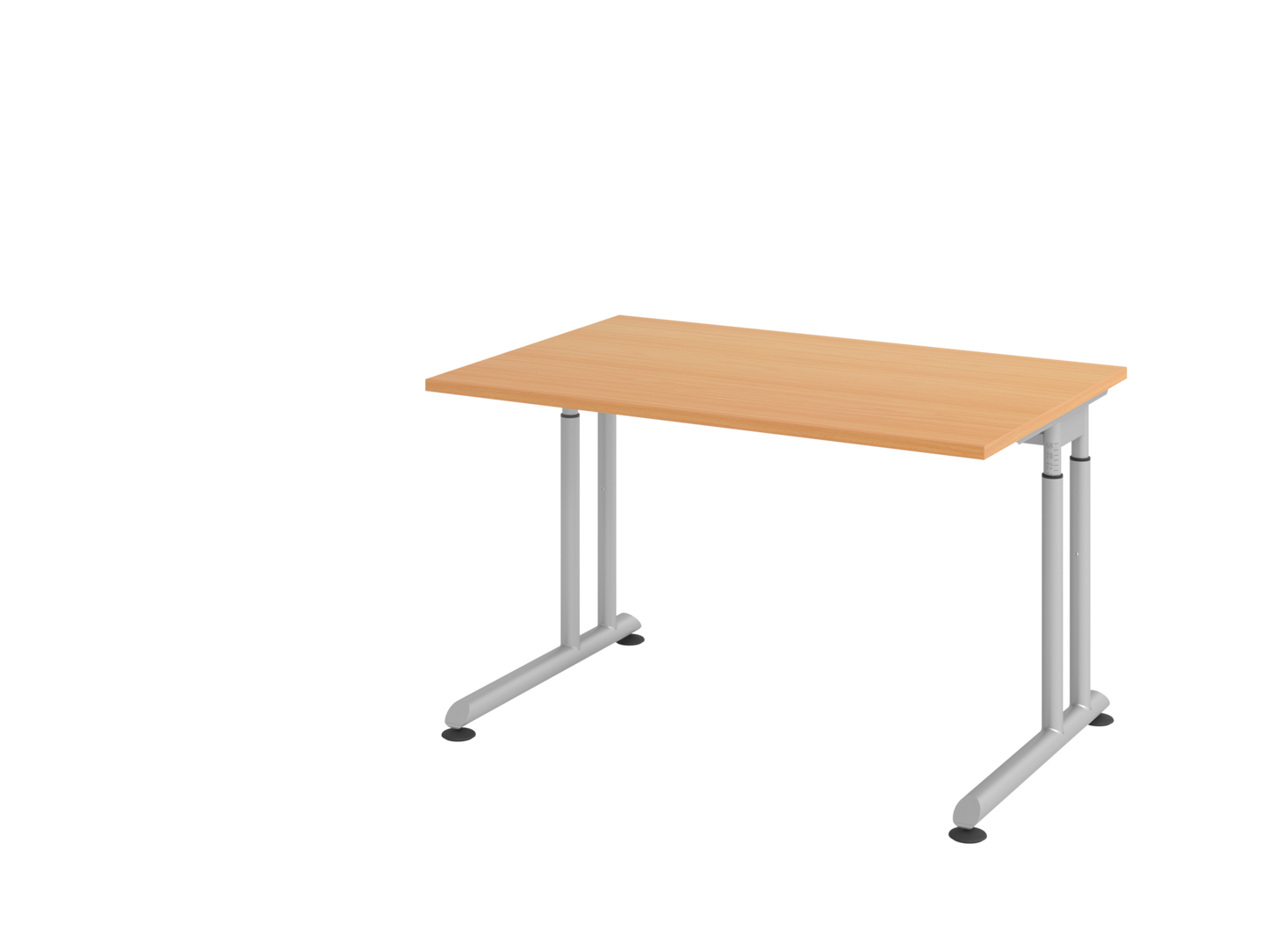 Schreibtisch ZS12 C-Fuß 120x80cm