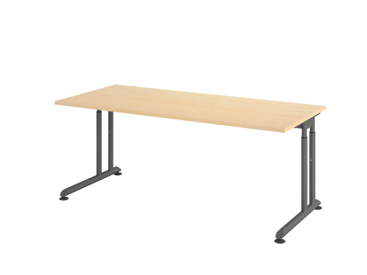 Schreibtisch ZS19 C-Fuß 180x80cm