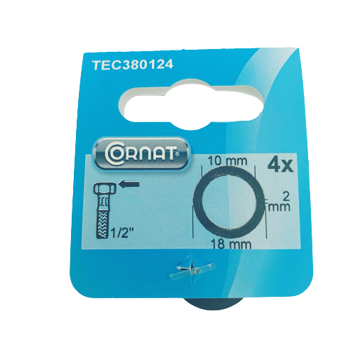 Gummidichtungen 4 Stück in 1/2 Zoll 18mm mit Trinkwasserzulassung