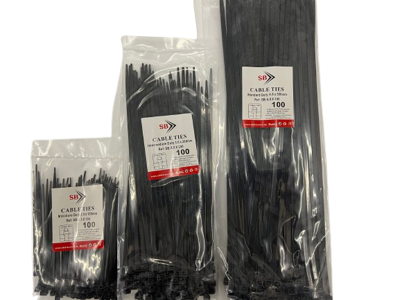 Kabelbinder Set 3-teilig schwarz [300 Stück]