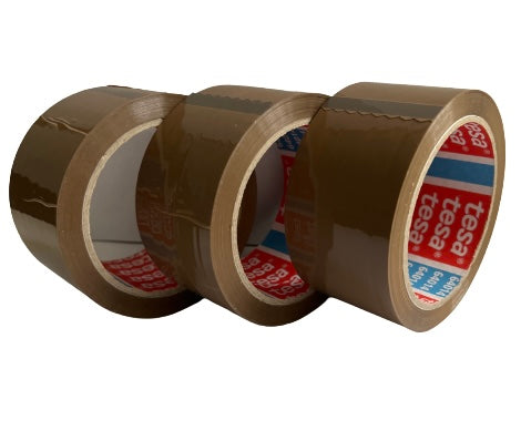 Klebeband tesa 64014 PP-Low Noise 66m x 50mm braun [3 Stück]